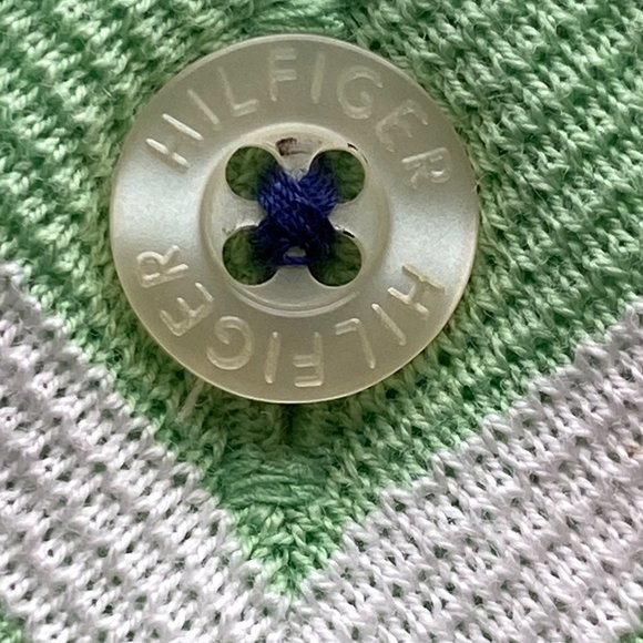 TOMMY HILFIGER XL POLO - VERY UNIQUE SHIRT - GREEN - NEW WITH TAG - Picture 8 of 13